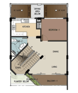 3-Storey Second Floor Plan