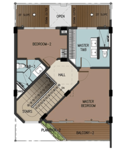 3-Storey Third Floor Plan